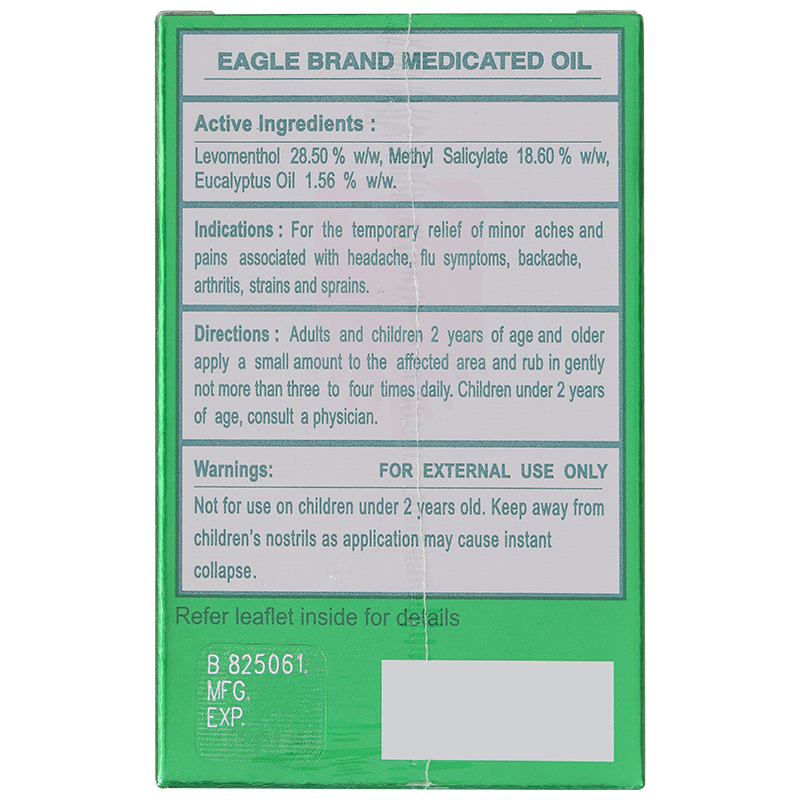 Dầu gió xanh Con Ó chai 24ml - 63